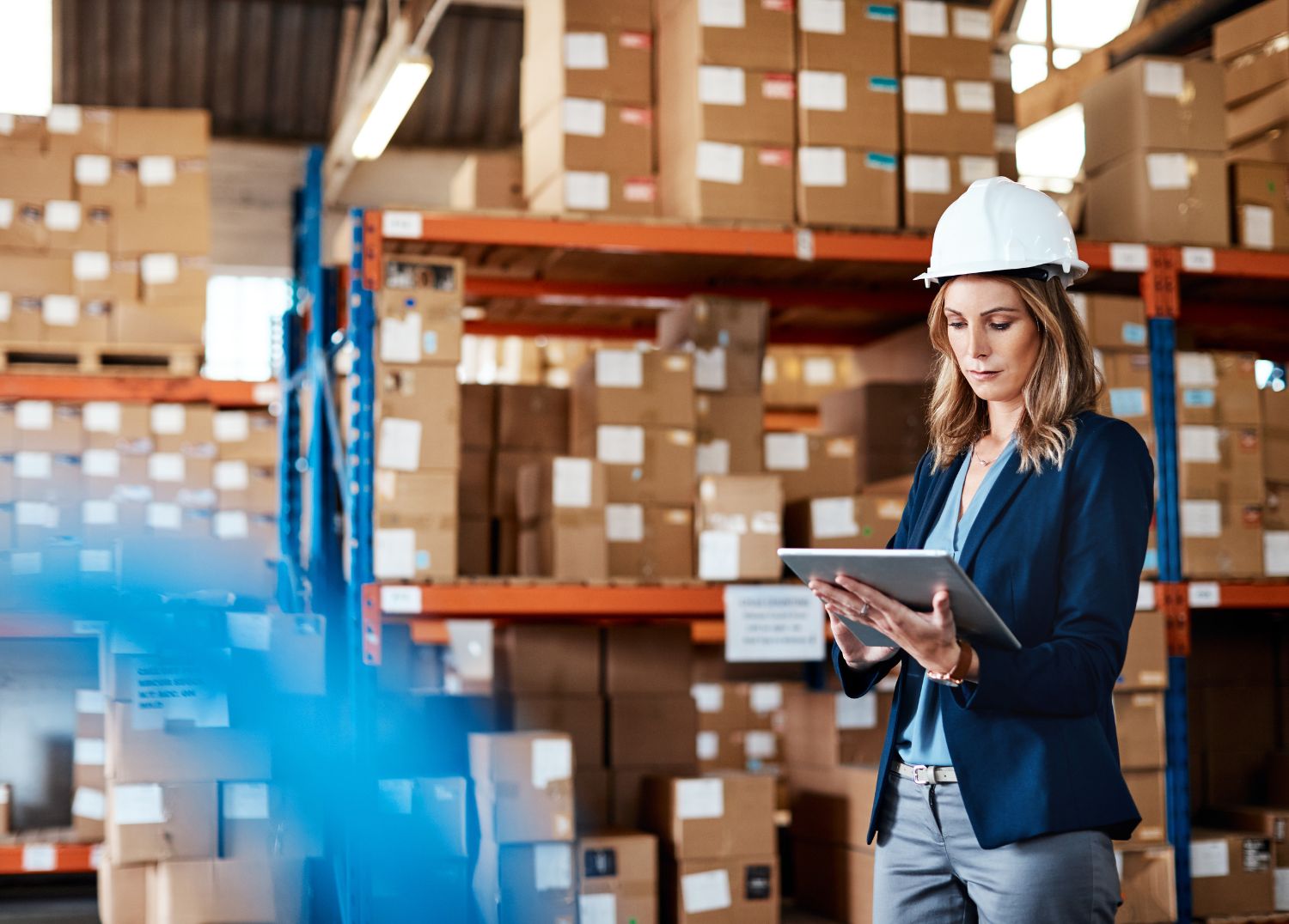 buyer in the warehouse